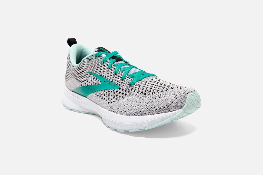 Brooks Revel 4 Road Loopschoenen Dames - Wit/Turquoise - 943276ULN